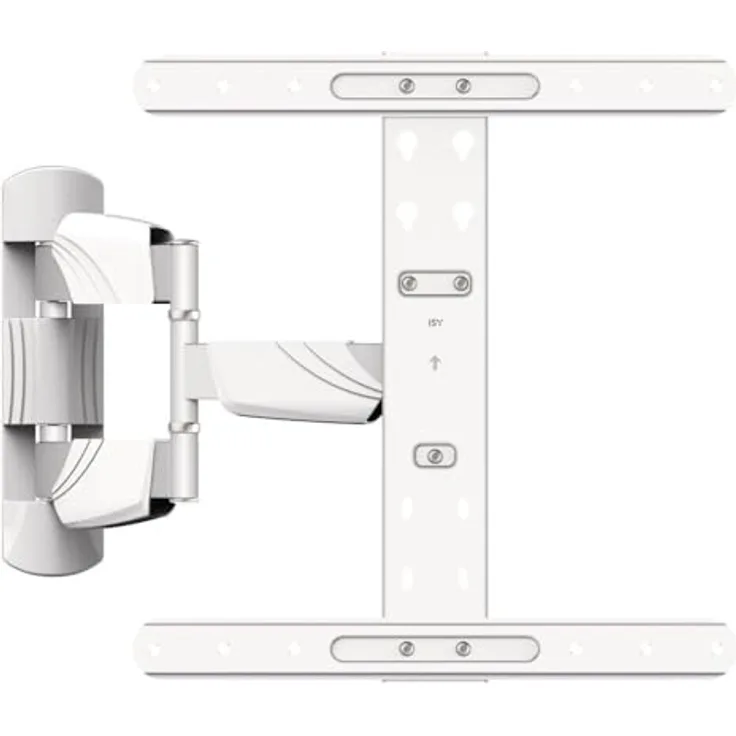ISY IWB-6250, TV-Wandhalterung, max. 65 Zoll, Schwenkbar, Neigbar, Ausziehbar, Weiß
