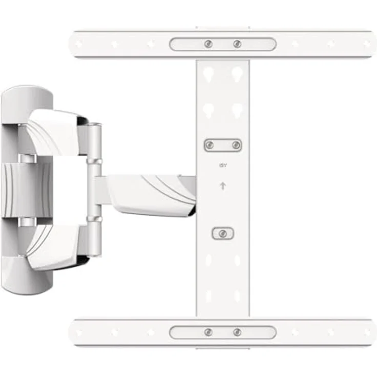 ISY IWB-6250, TV-Wandhalterung, max. 65 Zoll, Schwenkbar, Neigbar, Ausziehbar, Weiß – Bild 1