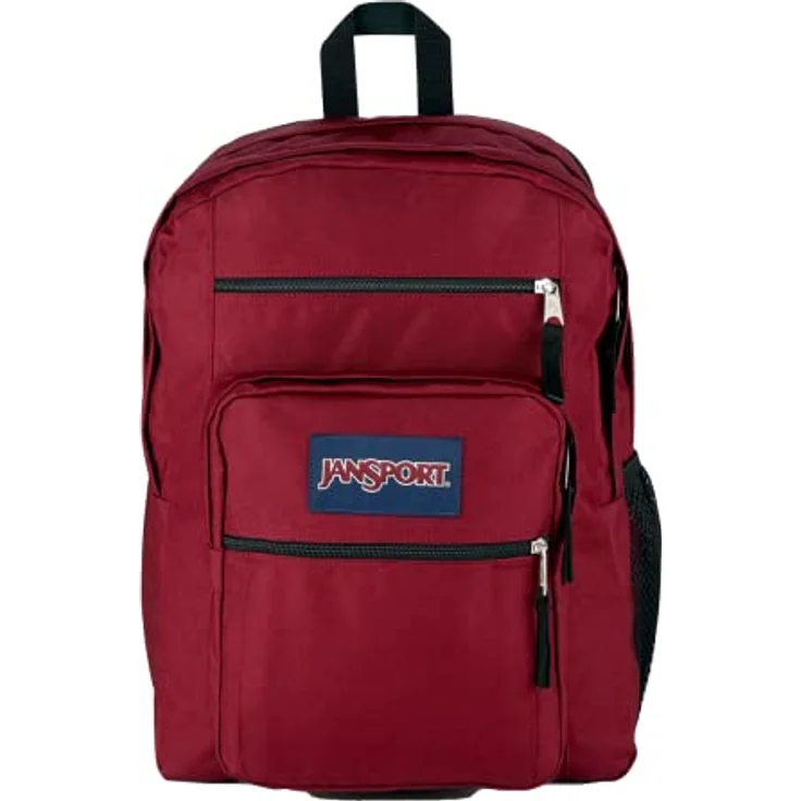 JanSport Big Student, Großer Rucksack, 34 L, 43 x 33 x 25 cm, 15-Zoll-Laptopfach, rostrot – Bild 1