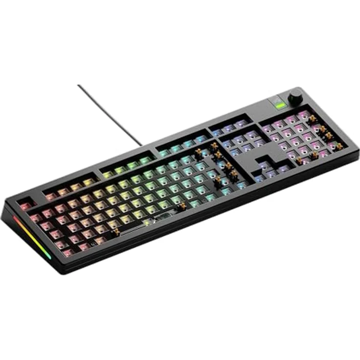 Glorious GMMK 3 Barebones Tastatur, 100% modular, Kabelgebunden, Schwarz, ISO (DE) – Bild 1