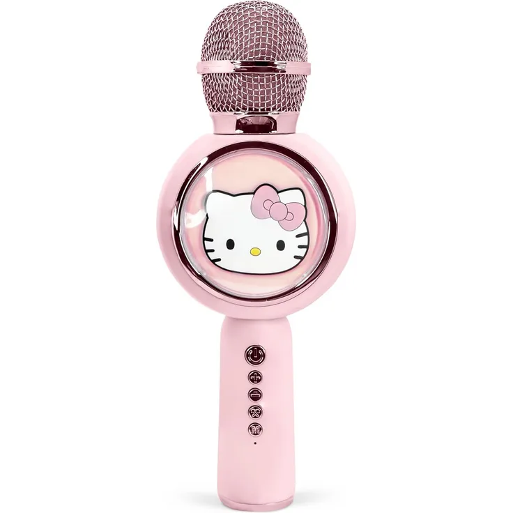 OTL Mikrofon Hello Kitty Bluetooth Karaoke-Mikrofon mit LED-Leuchten, pink
