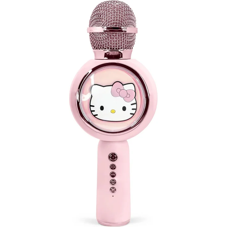 OTL Mikrofon Hello Kitty Bluetooth Karaoke-Mikrofon mit LED-Leuchten, pink – Bild 1