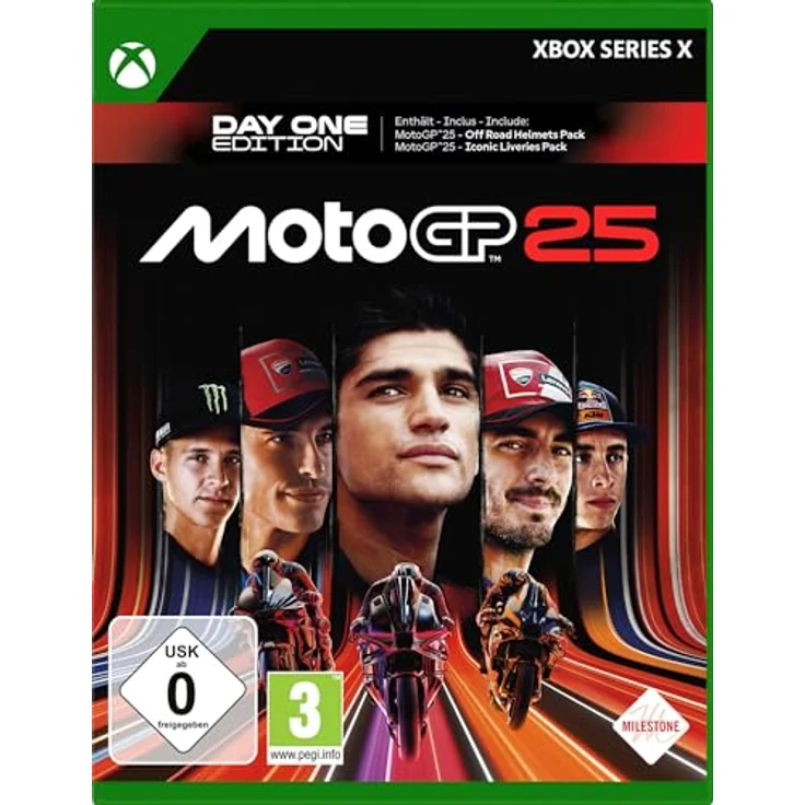 MILESTONE MotoGP 25 Day One Edition, Xbox Series X Spiel mit Iconic Liveries Pack und Off Road Helmets Pack DLC – Bild 1