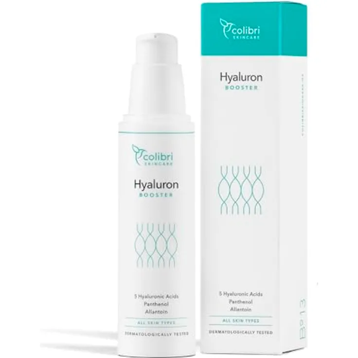 colibri skincare Hyaluron Booster 50ml - hochdosiertes Anti Aging Serum für Gesicht - Feuchtigkeitsserum, Made in Germany