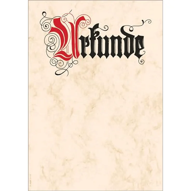 sigel Design-Papier, DIN A4, Motiv ´Urkunde igraphie´  – Bild 2