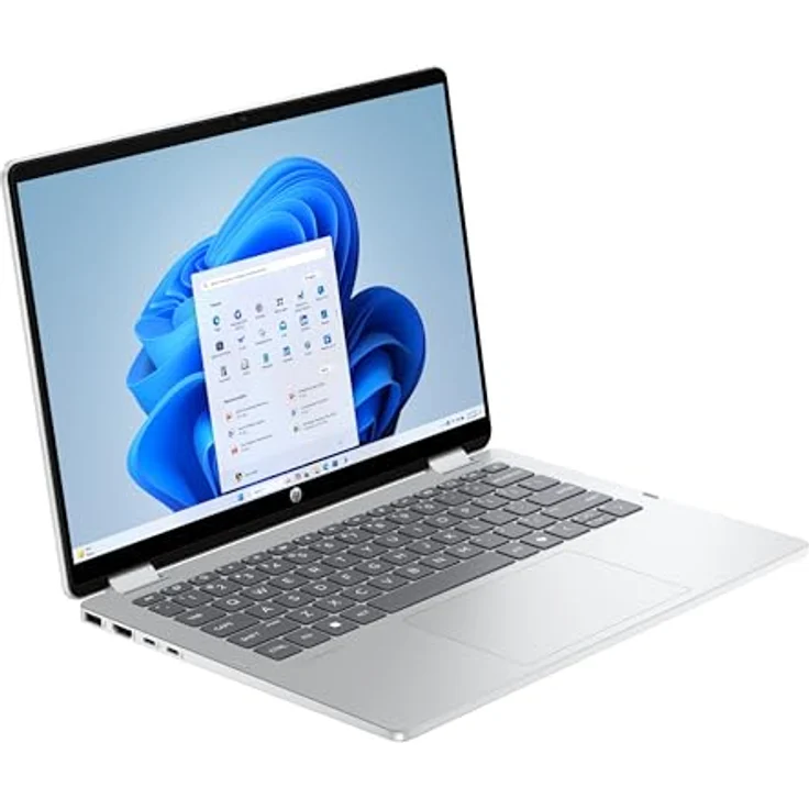 HP OmniBook 5 Flip 2-in-1 Laptop 14-fp0152ng, Intel Core i5, 35,6 cm (14"), 1920 x 1200 Pixel, 16 GB RAM, Windows 11 Home, Silber – Bild 4