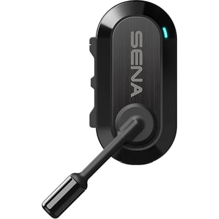 Sena Bike Bikom 20 Intercom, Bluetooth Intercom-System mit Haifischflossenantenne, Silber, One Size – Bild 1