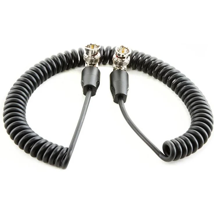 Shape 20" SDI Spiralkabel BNC 90° Anschluss, Antennenkabel für professionelle Videoanwendungen
