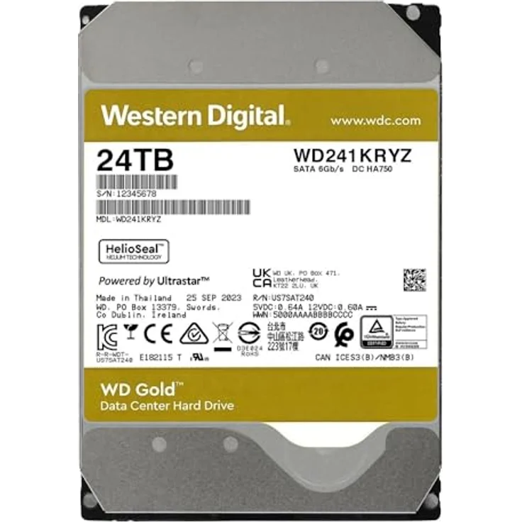 WD Gold (24 TB, 3.5", CMR), Festplatte – Bild 2