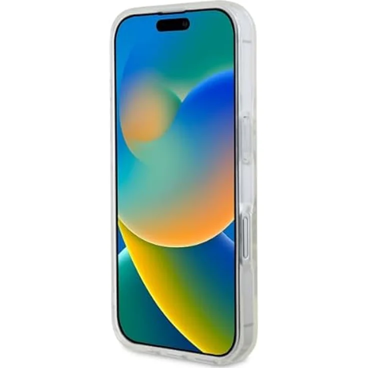 CG MOBILE Guess IML Glitter Circle, MagSafe kompatible Hülle für iPhone 16 Plus, transparent, TPU/PC Hartschale – Bild 5