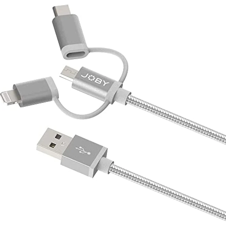 Joby ChargeSync Cable 3-in-1 1.2M GR für Smartphones – Bild 3