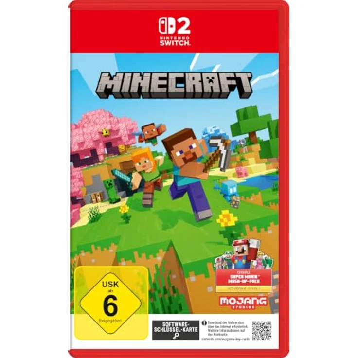 Nintendo SW2 MINECRAFT, Gaming-Konsole mit Super Mario Mash-up Pack, grau – Bild 1