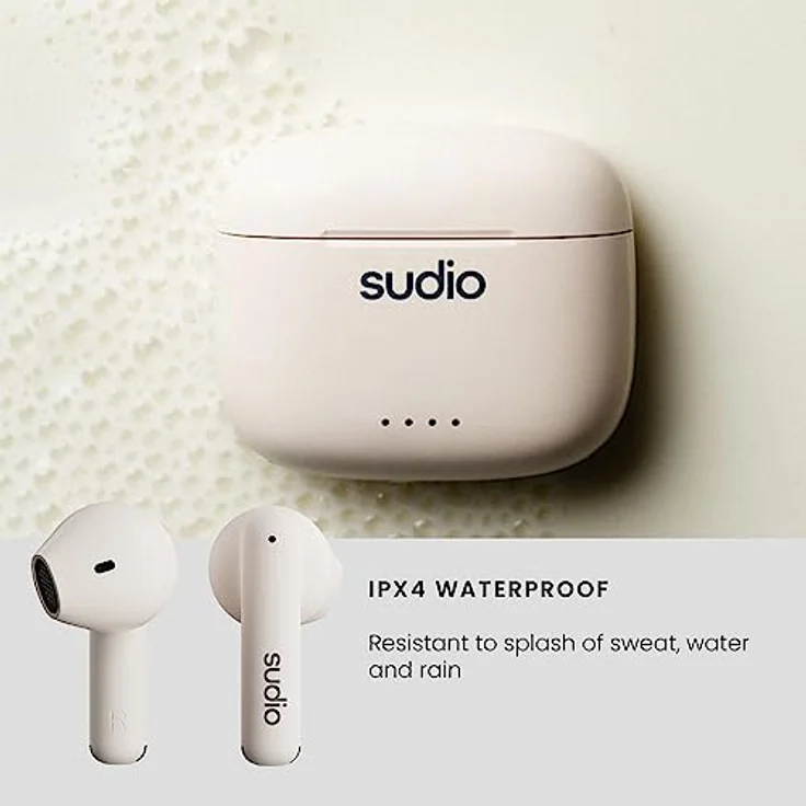 Sudio A1 Tws Kopfhörer Beige Beige One Size, Open-Ear-Ohrhörer mit tiefer Basswiedergabe und wasserresistentem Design – Bild 9
