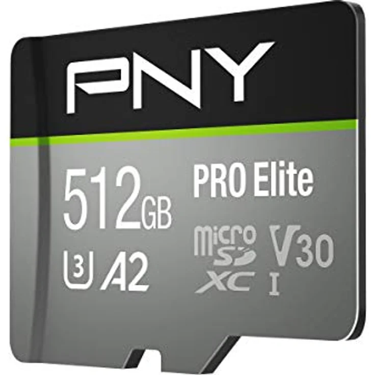 PNY Pro Elite R100/W90 microSDXC 512GB Kit, UHS-I U3, A2, Class 10 (P-SDUX512U3100PRO-GE) – Bild 2