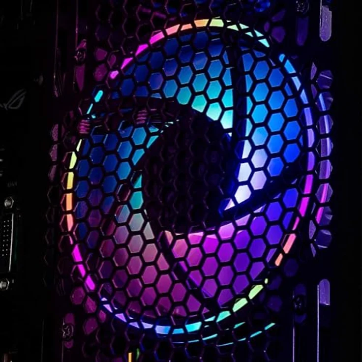 Cooler Master MasterFan MF120 Halo Duo-Ring Addressable RGB Lighting 120 mm Fan, Absorbing Rubber Pads, 4-Pin 12 V PWM Static Pressure for Computer Case & Flüssigkeit (MF120 Halo) - Preisvergleich – Bild 4