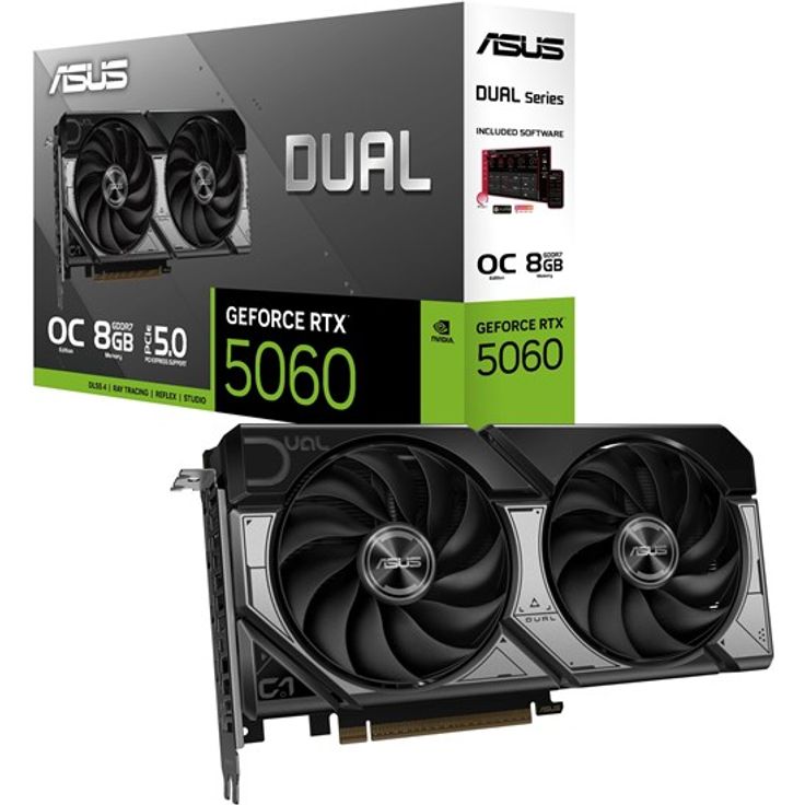 ASUS GeForce RTX 5060 DUAL OC Advanced, 8GB GDDR7 RAM, Overclocked, 228mm, PCIe 5.0, 0dB-Technologie – Bild 12