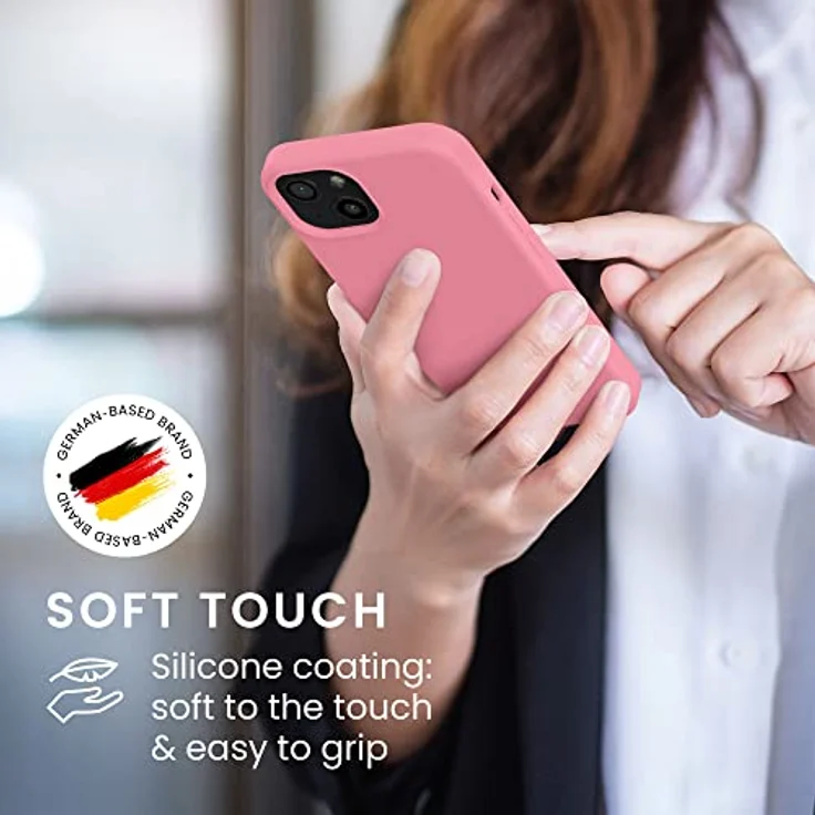 kwmobile Handyhülle für iPhone 13, Silikon Case für kabelloses Laden - Sweet Candy, rutschfest und elastisch – Bild 4