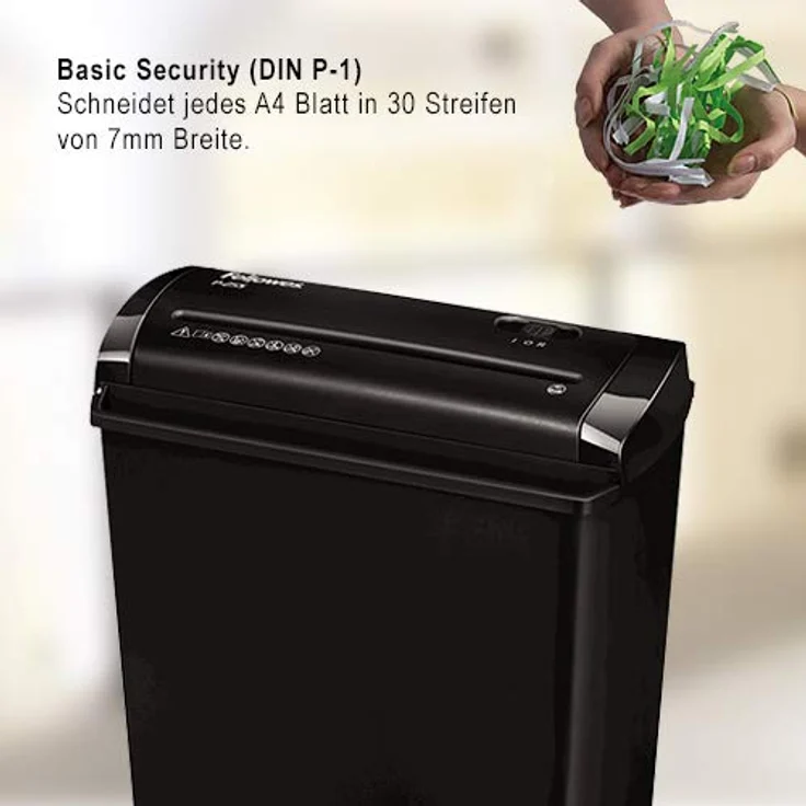 Fellowes Powershred P-25S Streifenschnitt-Aktenvernichter für Zuhause, 5 Blatt (P-1), gelegentliche Nutzung – Bild 2