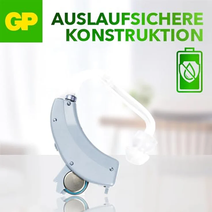 GP Batteries ZA13 Hörgeräte Knopfzellen, 6er Blister, Zink-Luft, 1,45 V, orange – Bild 8