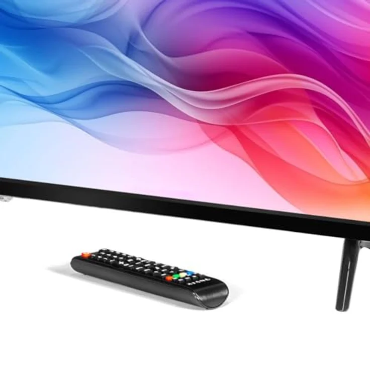 Kiano Slim TV 40, 40 Zoll Full HD LED Fernseher mit Dolby Digital Plus, DVB-T2/S2, PVR USB Aufnahme, 3x HDMI, CI+, Hotelmodus, Schwarz – Bild 3