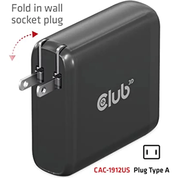 CLUB3D Travel Charger 100W GaN technology, – Bild 3
