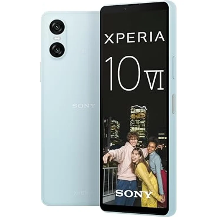 Sony Xperia 10 VI (5.000 mAh Akku, 6,1 Zoll 21:9 OLED, DREI optische Brennweiten, Leicht und kompakt, 3,5mm Audio, Android 14, IP65/68, Dual SIM, Blau, 128 GB – Bild 1