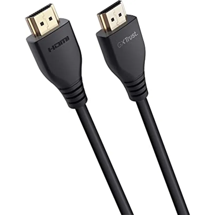 Trust Gaming GXT 731 Ruza Ultraschnelles HDMI 2.1-Kabel, 48Gbps, bis zu 8K@60Hz und 4K@120Hz, 1,8 m, Kompatibel mit PS5, PS4, Xbox One, PC, Smart TV - Schwarz