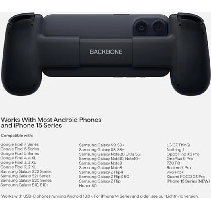 BACKBONE One Mobiler Gaming-Controller für das Android & iPhone 15 Series (USB-C) - 2nd Gen - Verwandeln Sie Ihr Handy in eine Spielekonsole - Spiele Xbox, PlayStation, Call of Duty, Roblox & mehr – Bild 4