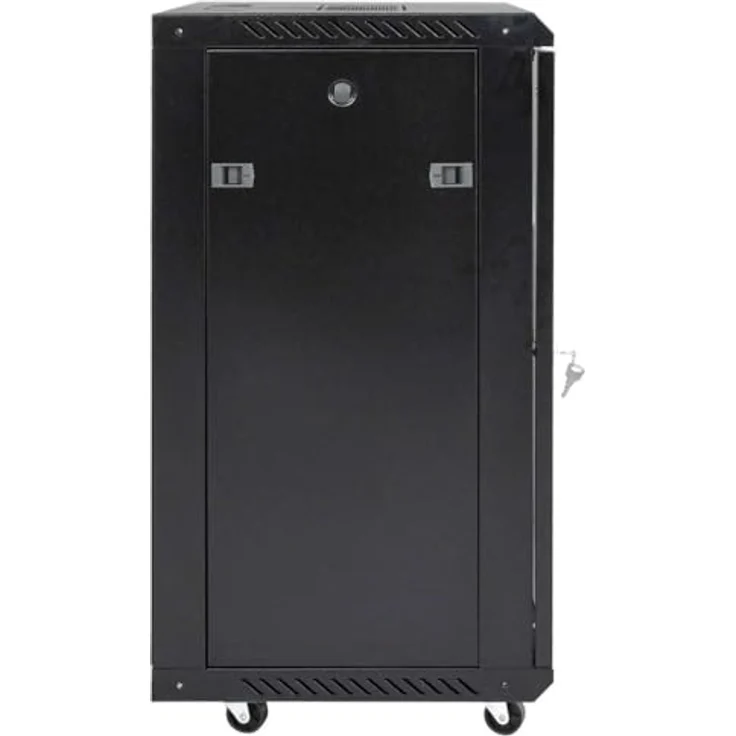 vidaXL 15U Netzwerkschrank, Serverschrank mit Rollen, abschließbar, 19" IP20, abnehmbare Seitenteile – Bild 4