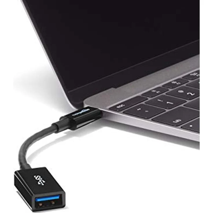 AmazonBasics - Adapterkabel, USB-Typ-C-Stecker auf USB-Buchse, USB 3.1, 1. Generation, Schwarz – Bild 5