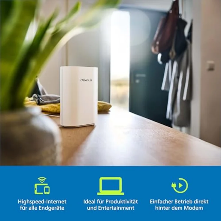 Devolo WiFi 7 Mesh BE6500 3-Pack, Highspeed WLAN-System, bis zu 6.500 Mbit/s, 2,5 Gbit/s-LAN-Anschluss, weiß – Bild 3