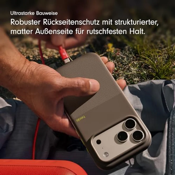 Beats Rugged Case für iPhone 17, Alpengrau, MagSafe kompatibel mit stoßabsorbierendem Schutz und Kamerasteuerung – Bild 5