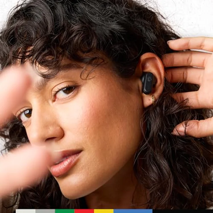SKULLCANDY Dime EVO In-ear True Wireless Earbuds, Bluetooth 5.3, 36 Stunden Akkulaufzeit, IPX4 Spritzwasserschutz, Schwarz – Bild 5