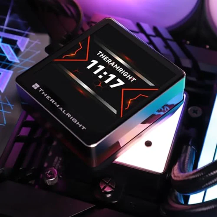 Thermalright Grand Vision 360 ARGB, All-in-One CPU Wasserkühler mit RGB-Beleuchtung, Schwarz, 3x 120 mm Lüfter, leiser Betrieb, kompatibel mit vielen Prozessorsockeln – Bild 6
