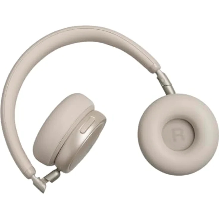 JBL Live 680NC, Kabellose On‑Ear‑Kopfhörer mit adaptivem Noise Cancelling, Spatial Sound, Sprachsteuerung und JBL Pure Bass, Champagner – Bild 2