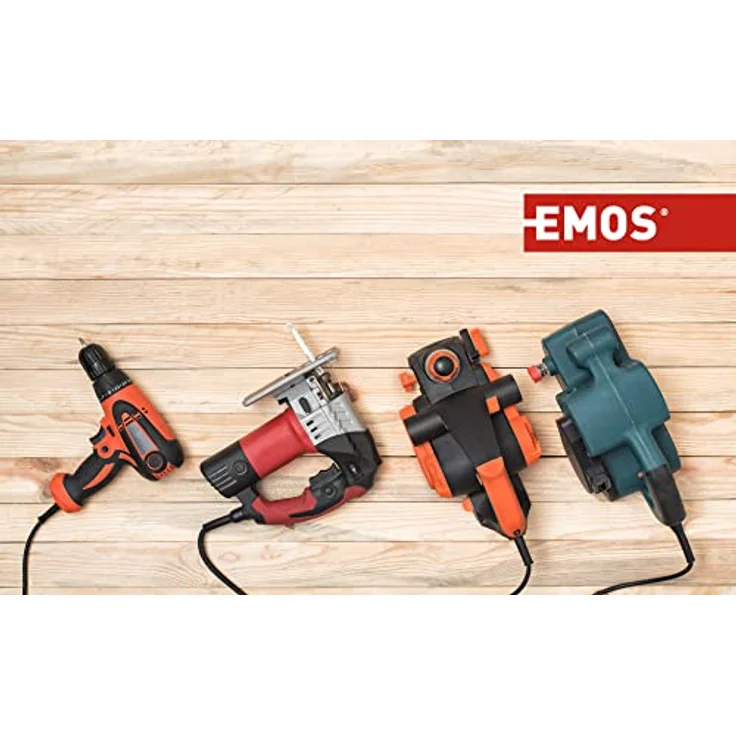 EMOS Steckdosenleiste 6-Fach, 5 m Kabel, weiß, 1,5 mm2, Steckdosen 45° gedreht, 5-Fach Schuko Mehrfachsteckdose mit erhöhtem Berührungsschutz, IP20 für Innenbereich – Bild 4