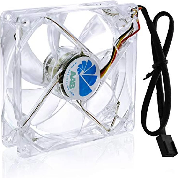 AAB Cooling Super Silent Fan 9 Blue LED - 92mm leise und effizient Gehäuselüfter mit 4 Anti-Vibrations-Pads und blauer LED – Bild 7