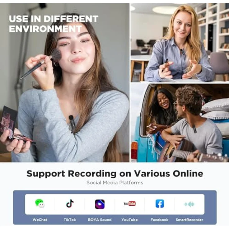 BOYA BY-V1 Kabelloses Mikrofon für iPhone (Lightning) – Bild 5