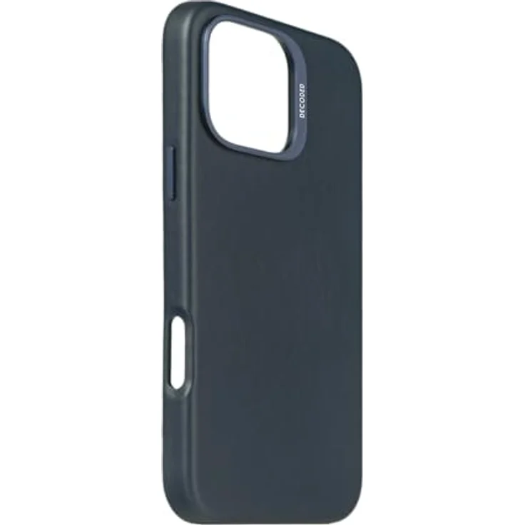 Decoded Lederhülle für iPhone 16 Pro Max, Echt ECCO Leder Hülle, MagSafe-kompatibel, Stoßfest, Navy Blau – Bild 3