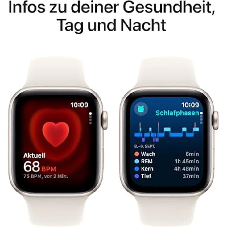 Apple Watch SE (2024) Smartwatch (Watch OS) - Motivierende Fitnessdaten, innovative Features, neue Armbandfarben – Bild 5