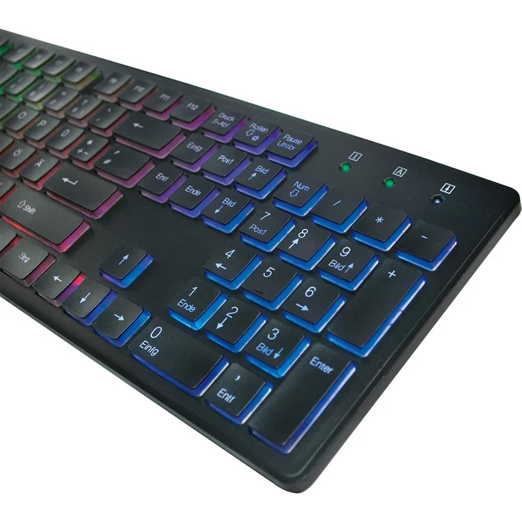 LogiLink Illuminated - Tastatur - hinterleuchtet - USB - Deutsch QWERTZ (ID0138) – Bild 5