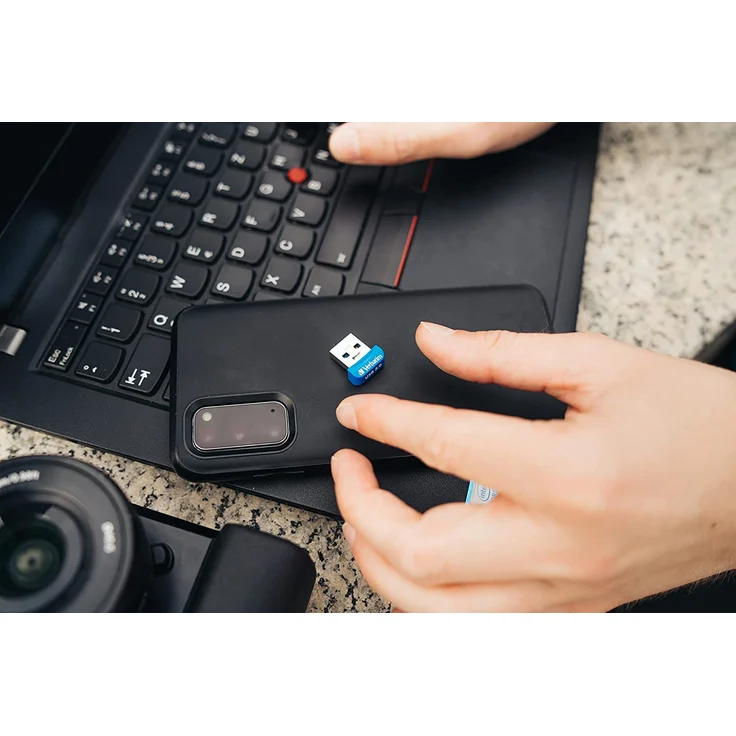 Verbatim Store 'n' Stay Nano USB 3.0-Stick - 64 GB - superflaches Design, blau – Bild 5