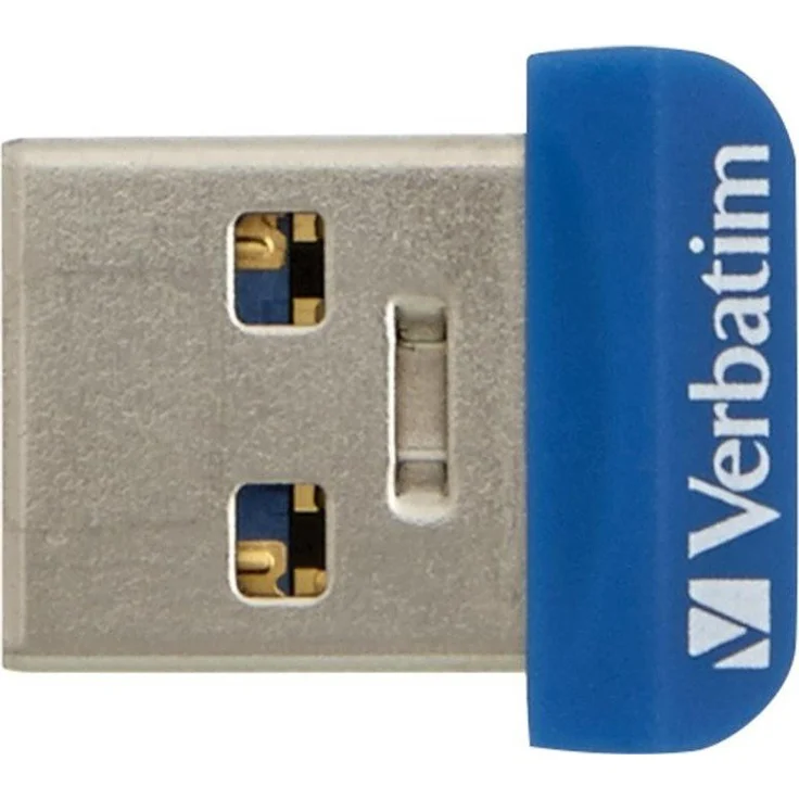 Verbatim Store 'n' Stay Nano USB 3.0-Stick - 64 GB - superflaches Design, blau – Bild 3