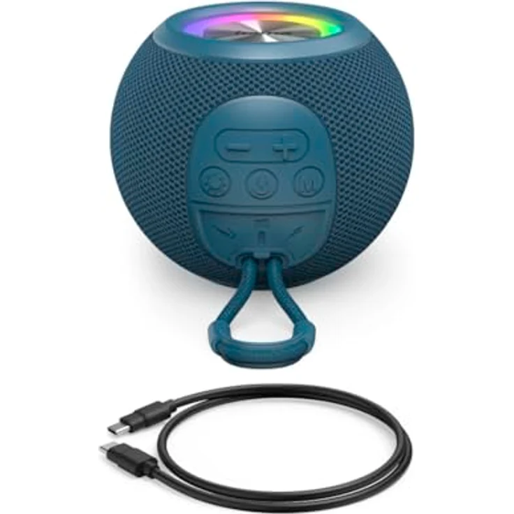 Hama Bluetooth® Speaker Ball Shape, 5 W Leistung, 5 Lichtmodi, blau – Bild 5