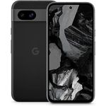 Google Pixel 8a: Android-Smartphone ohne SIM-Lock mit fortschrittlicher Pixel-Kamera, Langer Akkulaufzeit und leistungsstarken Sicherheitsfunktionen – Obsidian, 128 GB