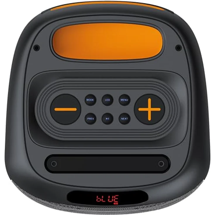 Denver Portable Bluetooth-Lautsprecher BPS-165, 200 W, schwarz, tragbar und kabellos, integriertes Mikrofon, bis zu 8 Stunden Akkulaufzeit – Bild 2