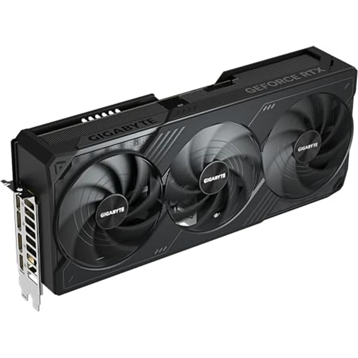 Gigabyte GeForce RTX 5090 WINDFORCE OC 32G Grafikkarte - 32 GB GDDR7, 512 Bit, PCI-E 5.0, 2467MHz Kernfrequenz, 3 x DP 2.1a, 1 x HDMI 2.1b, NVIDIA DLSS 4, GV-N5090WF3OC-32GD, schwarz – Bild 5