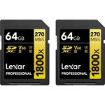 Lexar Professional (SDXC, 64 GB, U3, UHS-II), Speicherkarte
