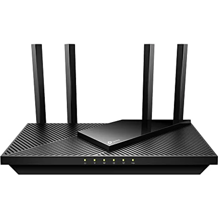 TP-Link Archer AX55 Wi-Fi 6 WLAN Router (2402 Mbit/s 5 GHz, 574 Mbit/s 2,4 GHz, 4 × Gigabit LAN-Ports, 1 × USB 3.0 Port, unterstützt keine DSL-Funktion