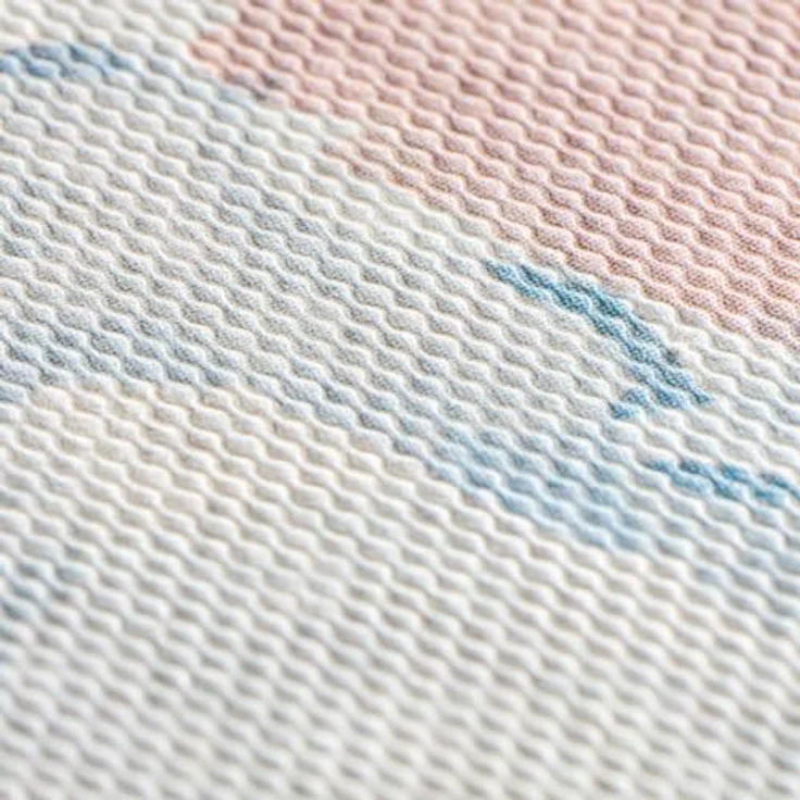 Hama Fotoalbum 28x24 cm, Ringbuch Album mit 50 weißen Seiten zum Selbstgestalten, blau, Cover aus Wasserfarben-Print und Strukturpapier – Bild 5
